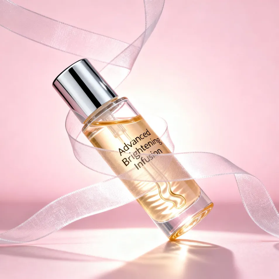 Suero facial de lujo iluminador y reafirmante con glicoproteína y arginina para la eliminación de manchas oscuras y mejora de la elasticidad en la piel facial