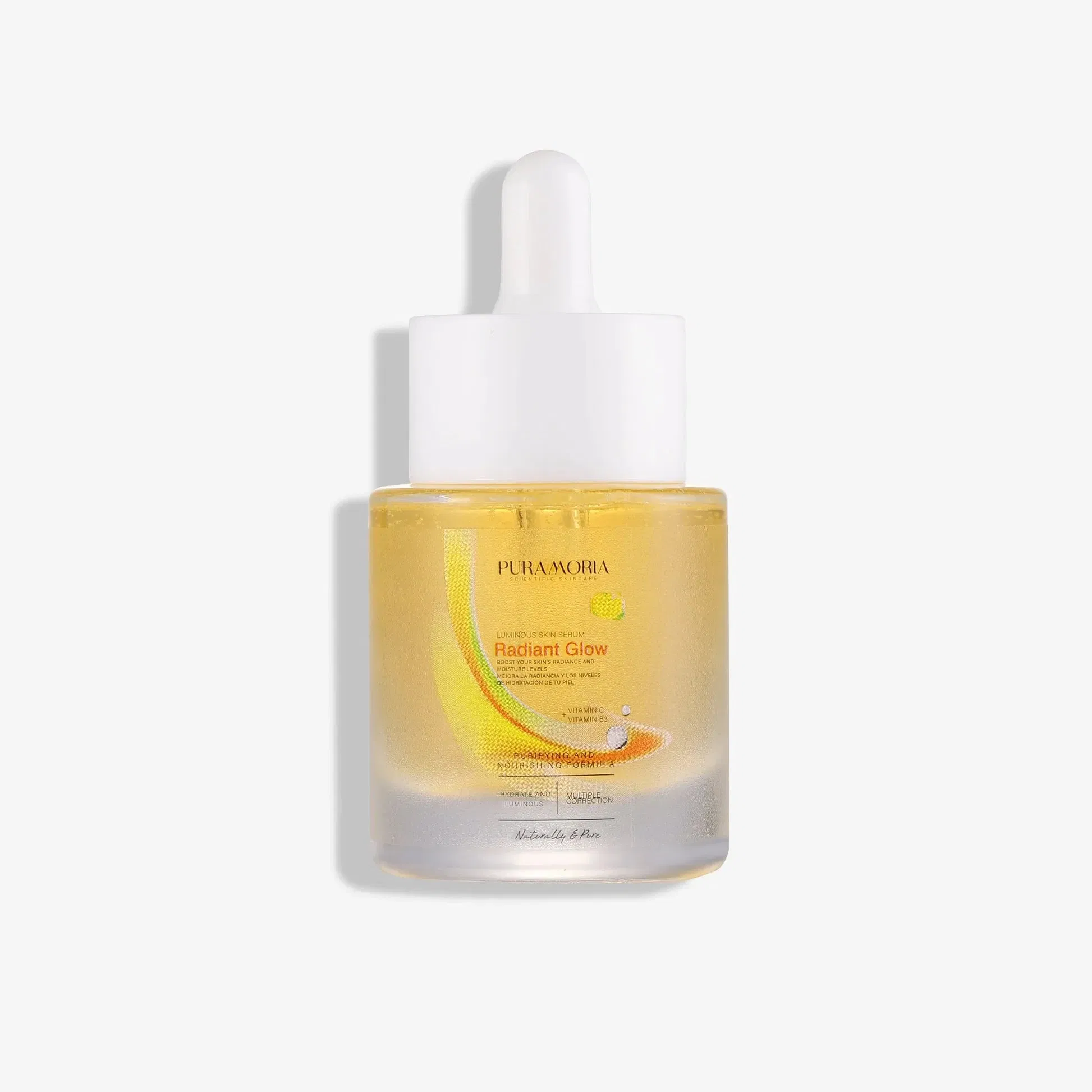 Suero Hidratante Facial de Vitamina C y Niacinamida Puramoria Skin Care Radiant Glow