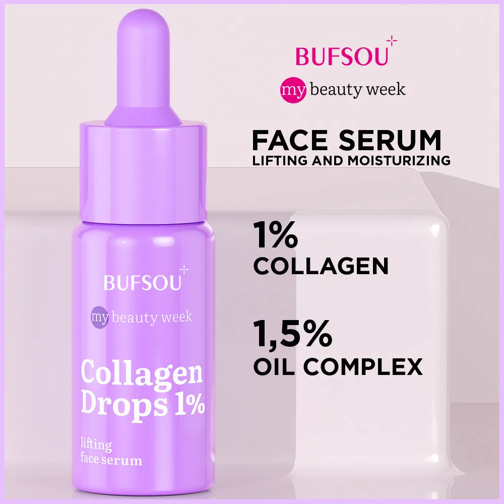 Suero facial blanqueador de colágeno con niacinamida, ácido hialurónico y vitamina C para la piel