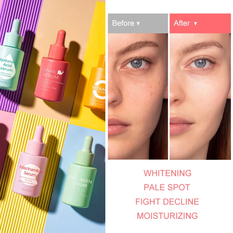 Suero facial de marca privada ácido hialurónico retinol cuidado de la piel hidratante reparador suero para el rostro