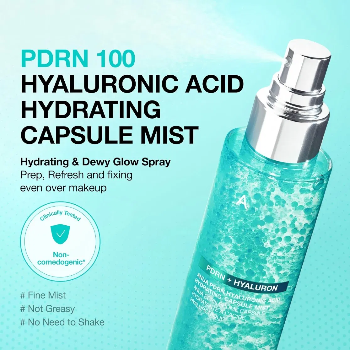 Spray facial de colágeno Pdrn OEM, bruma hidratante para el rostro, suero para la piel