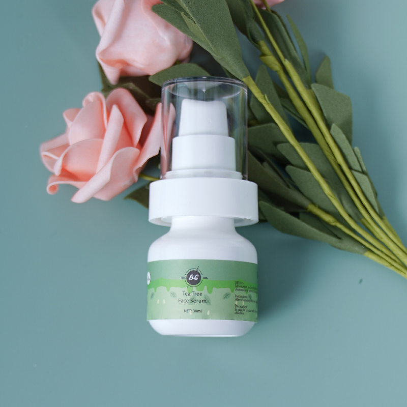 Suero Orgánico Vegano Personalizado para el Acné de Árbol de Té, Elimina Cicatrices, Suero Facial Reafirmante de Belleza para Todo Tipo de Piel