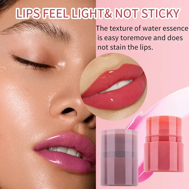 Suero hidratante labial tintado brillante labios nutridos con péptidos voluminizadores suero labial