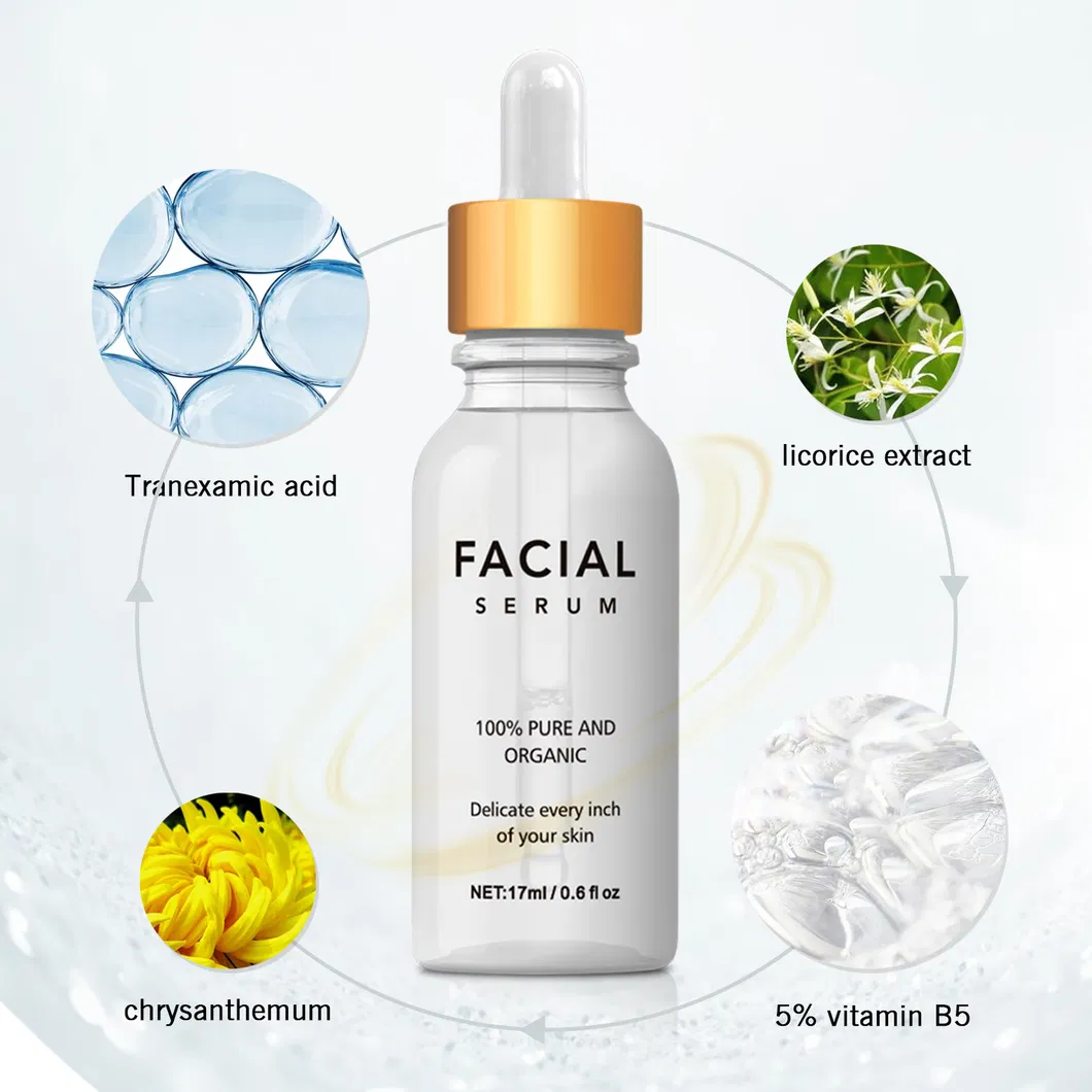 Suero Facial de Ácido Hialurónico de Vitamina B5 Marca Personalizada Crea Tu Propia Marca Reparación de la Barrera Cutánea Reabastecimiento de Hidratación