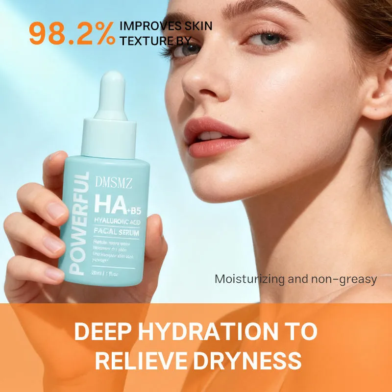 Ácido Hialurónico y Vitamina B5 Hidratante Calmante Reparador de Barrera Suero Facial Hidratante