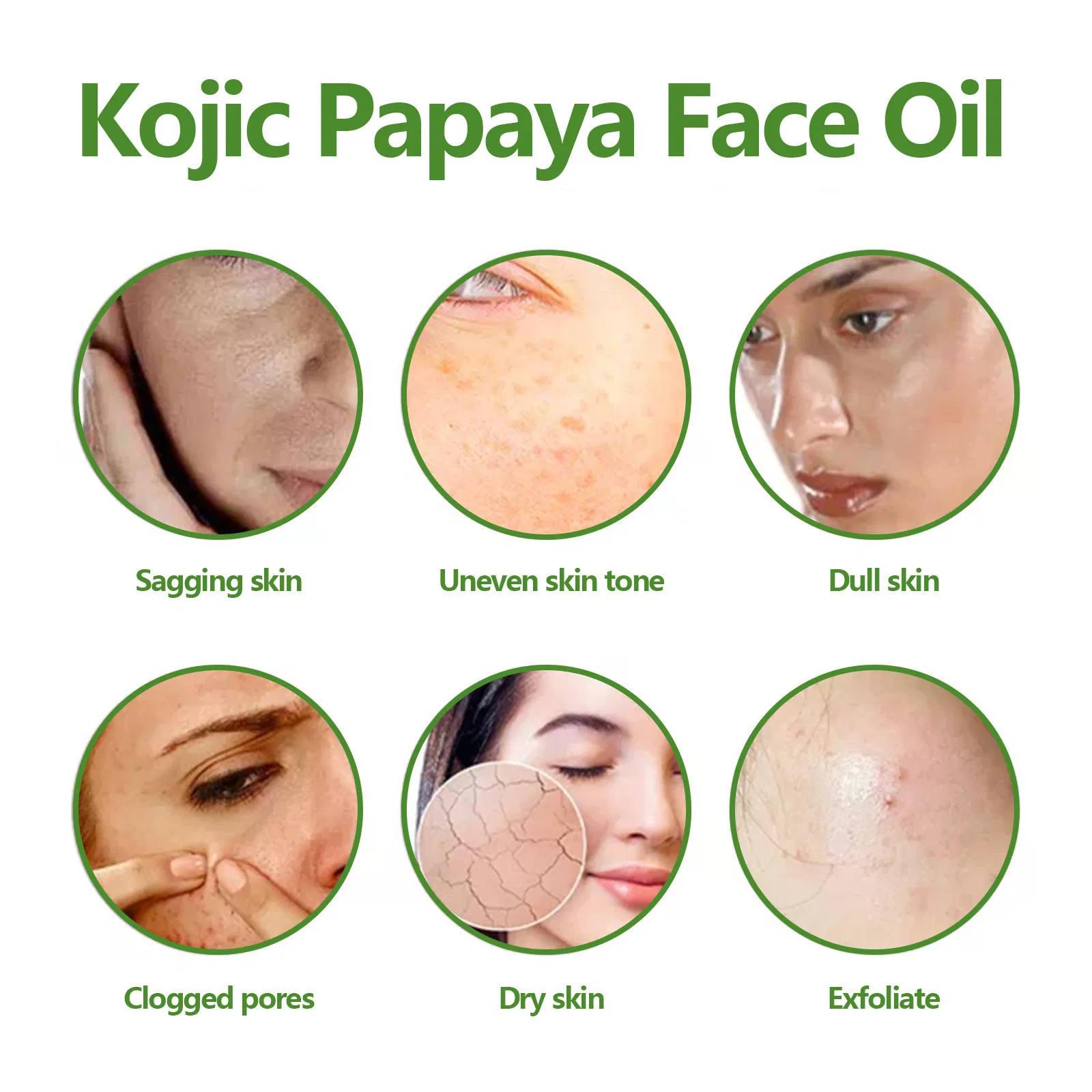 Suero facial de papaya y ácido de frutas, hidratante profundo, nutritivo, humectante y iluminador