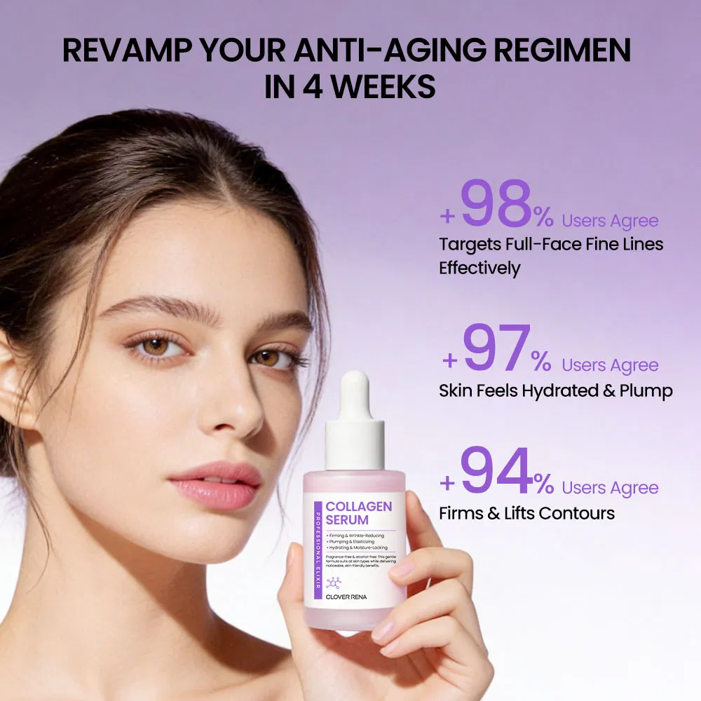 Suero de Oro para Cuidado de la Piel de Marca Privada Ácido Hialurónico Colágeno Retinol Niacinamida Vitamina C 24K Esencia para Piel Sensible