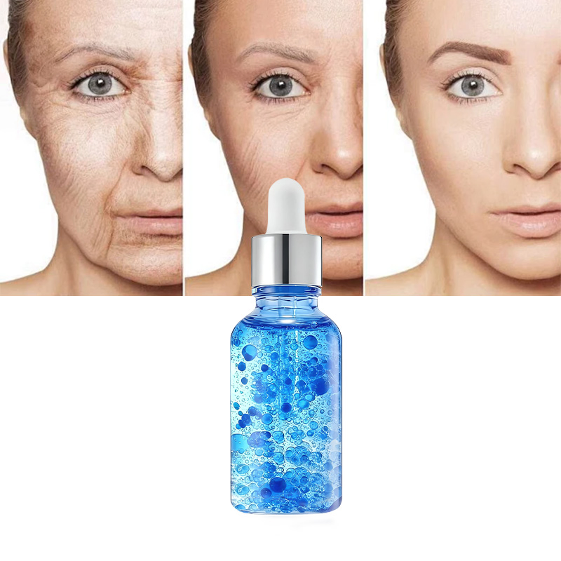 Reduce el enrojecimiento, líneas finas, suero facial de péptidos de cobre azul para piel sensible