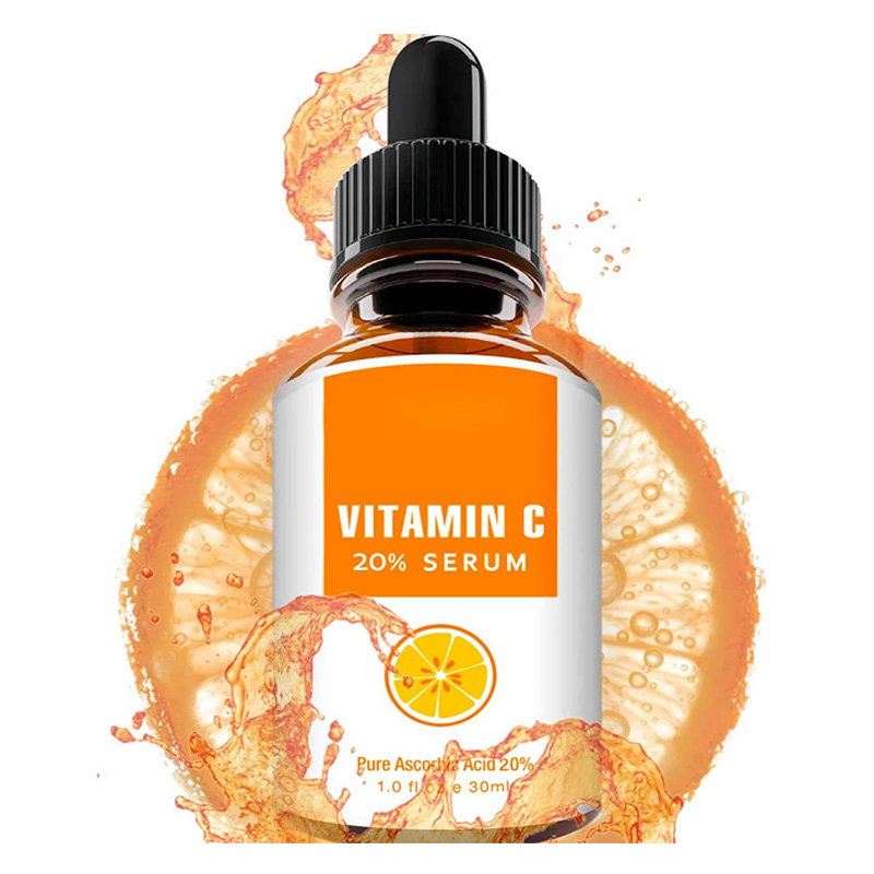 Suero Facial Aclarador Iluminador de Vitamina C Orgánica Pura 20%
