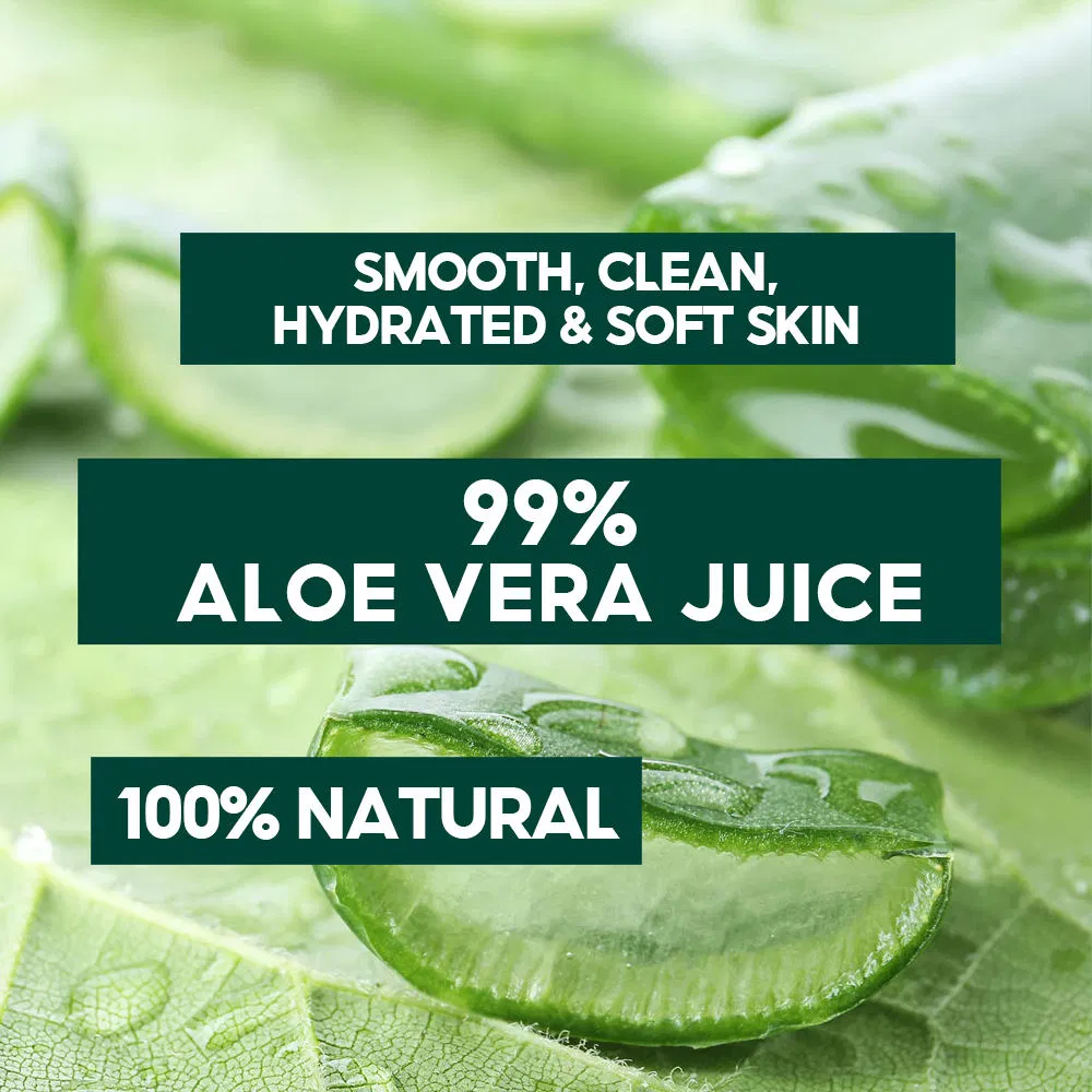 Suero facial orgánico calmante para el acné y anti-envejecimiento con aloe vera
