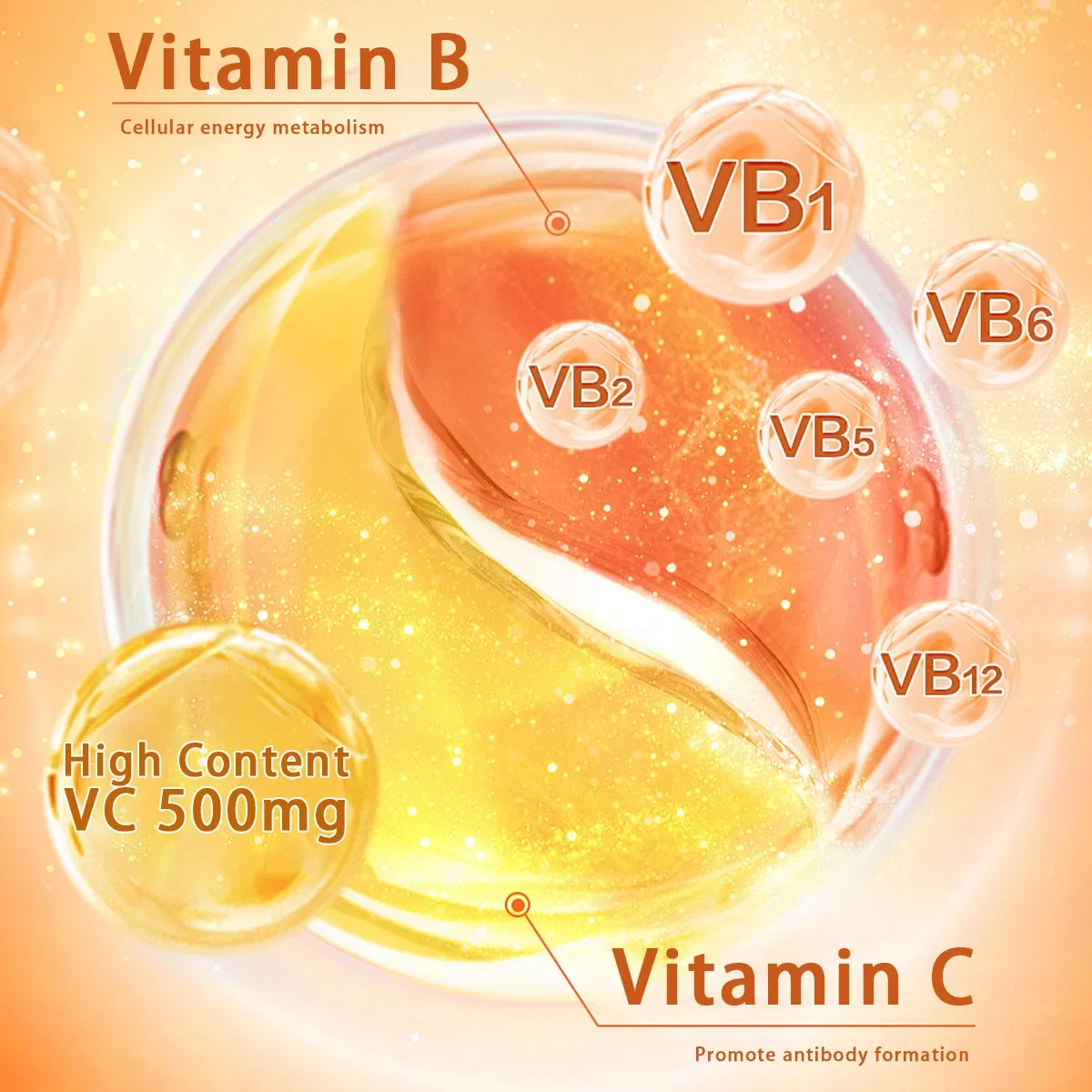 Suero de vitamina C personalizable de etiqueta privada, iluminador, antienvejecimiento, hidratante para el rostro