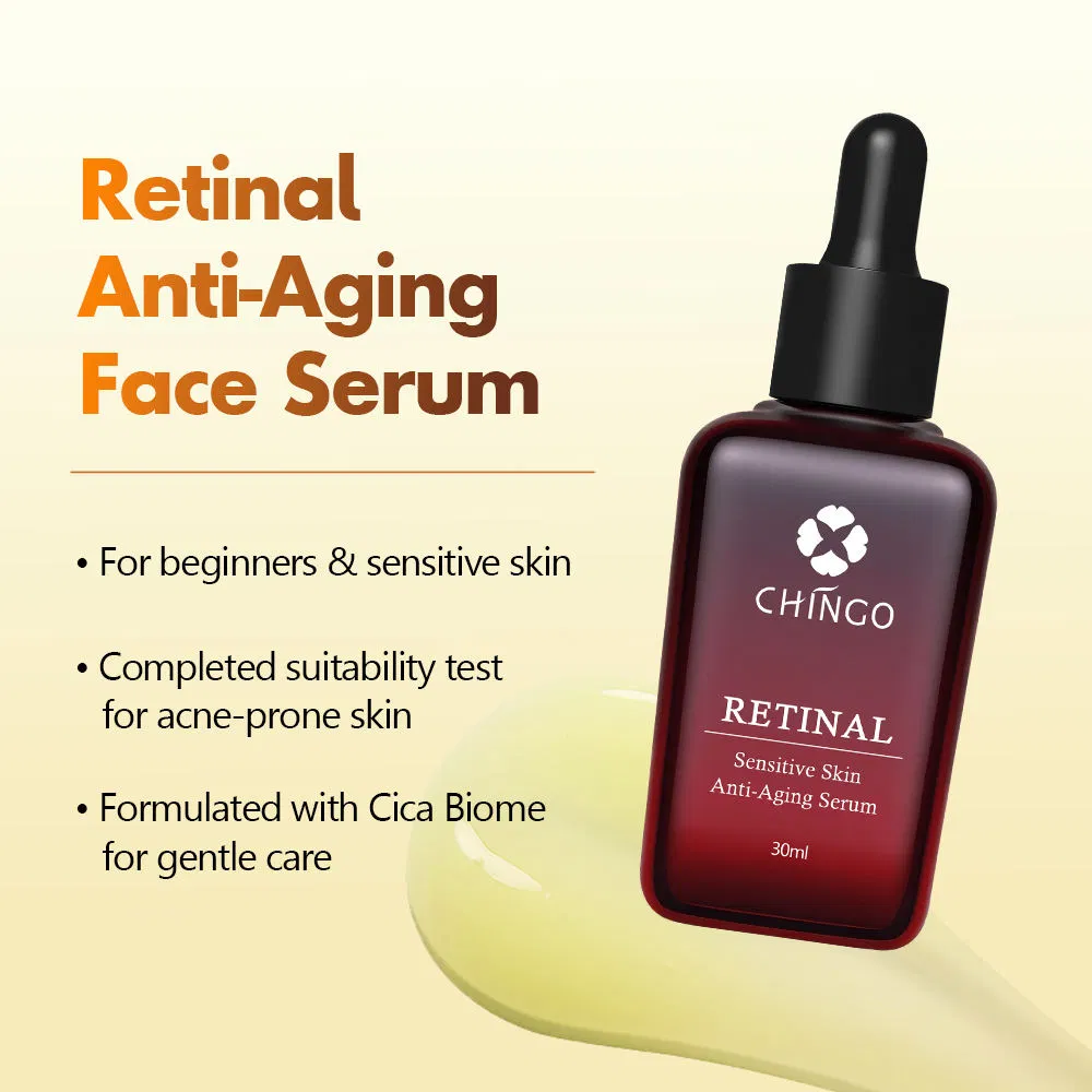 Suero Facial de Retinol Vegano Líquido de Niacinamida Blanqueador Antienvejecimiento Suero Calmante