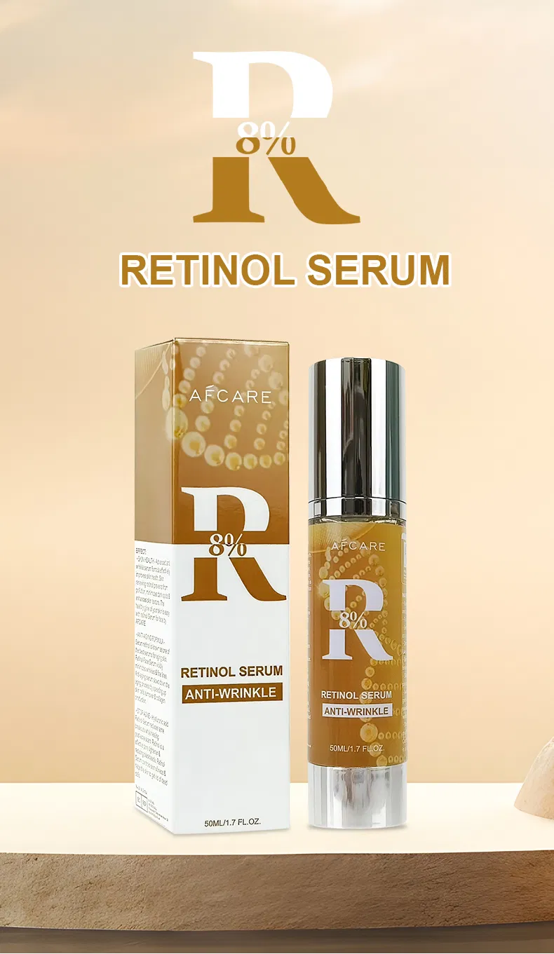 Suero facial hidratante profesional libre de parabenos, antiarrugas y con retinol y ácido hialurónico