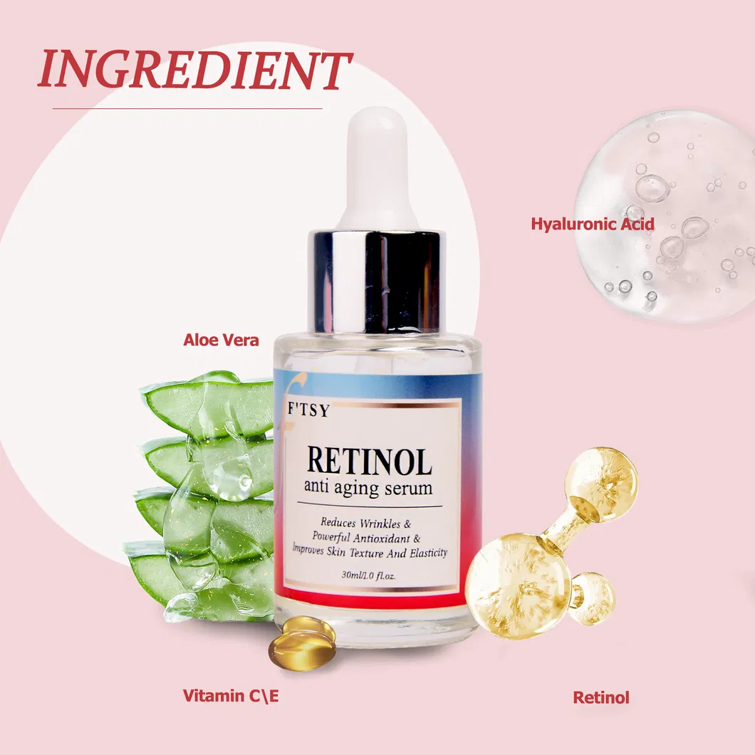 Suero de Retinol Natural Reparador Suero Facial Hidratante de Vitamina C