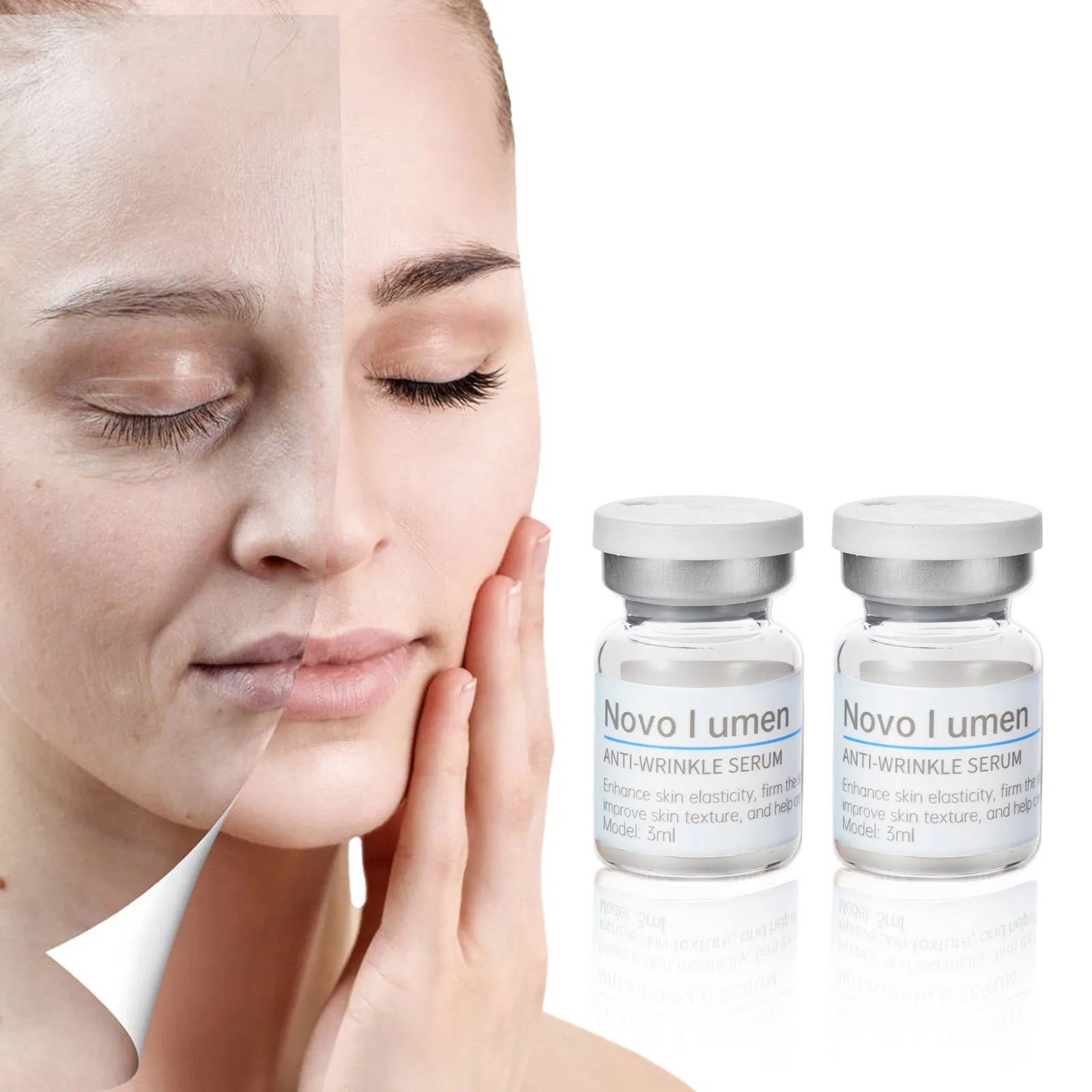 Esencia facial hidratante ligera de potenciador de piel para una piel radiante y suave, cuidado de la piel coreano