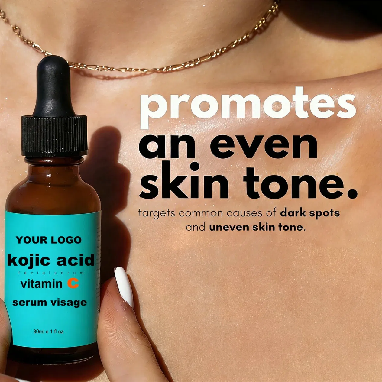 Esencia para el cuidado facial de ácido hialurónico y arbutina 30ml suero blanqueador de ácido kójico