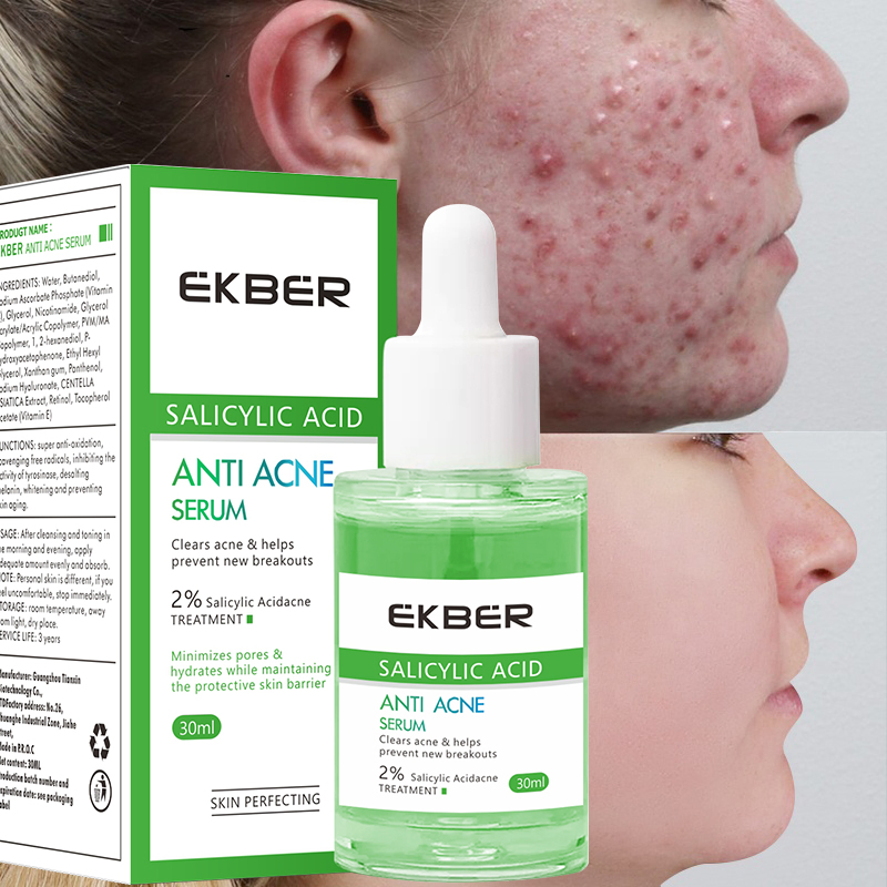 Sérum facial coreano de alta calidad con ácido salicílico, antiacné, reparador, reafirmante, nutritivo, iluminador, cuidado de la piel, tratamiento para el acné