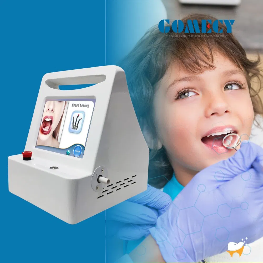 Dispositivo láser dental para corte de tejidos blandos, láser dental de doble longitud de onda 810nm 980nm blanqueamiento dental, terapia del dolor 10W dispositivo