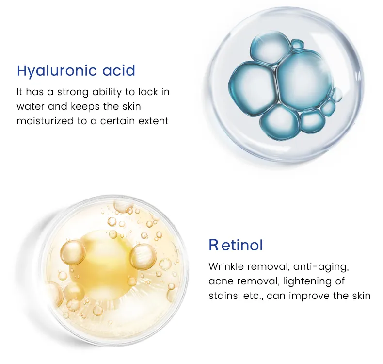 Suero Facial Antienvejecimiento Orgánico Retinol Astaxantina Niacinamida Vitamina C Ácido Hialurónico Cara 5 en 1 Suero