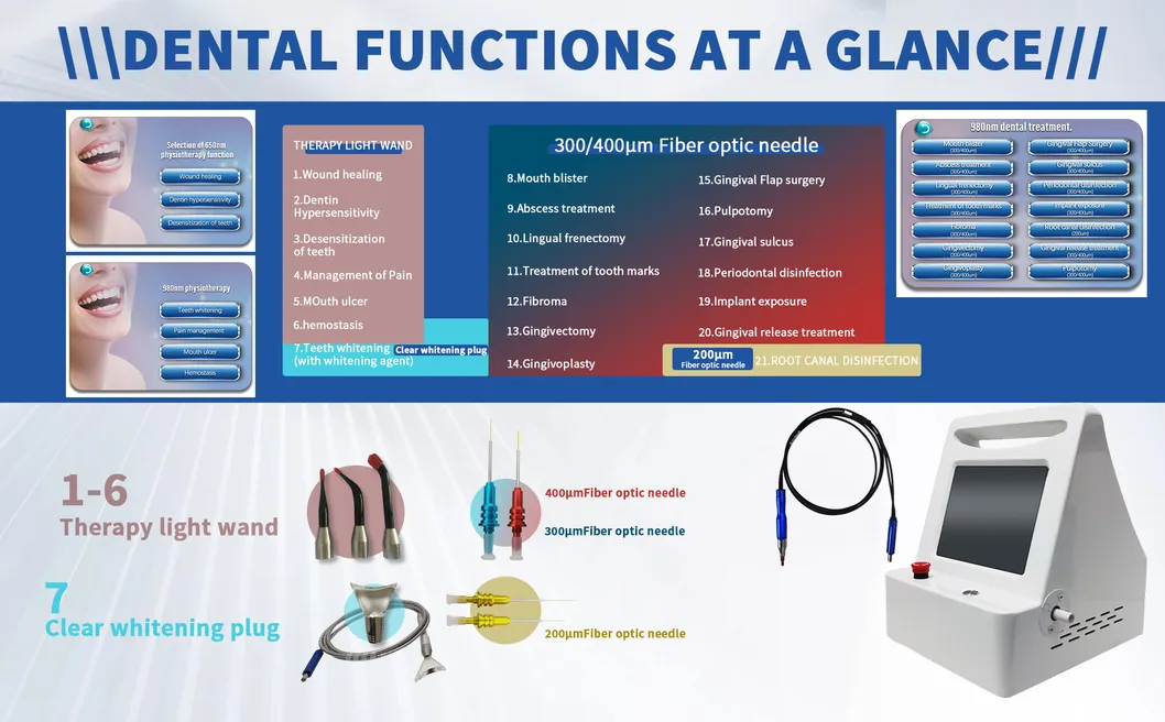 Terapia del dolor 10W dispositivo láser dental