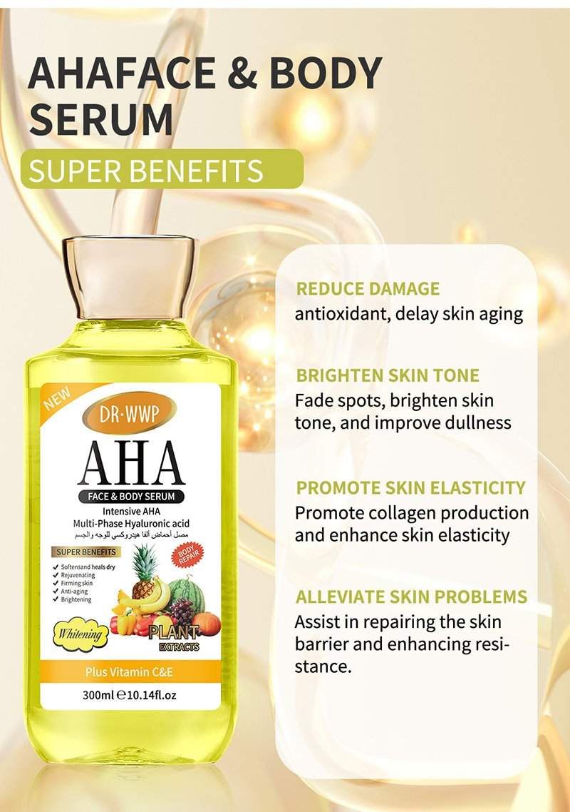 Suero facial en aceite blanqueador anti-envejecimiento con colágeno, extracto de koji, sepi blanco, baya coji y piment
