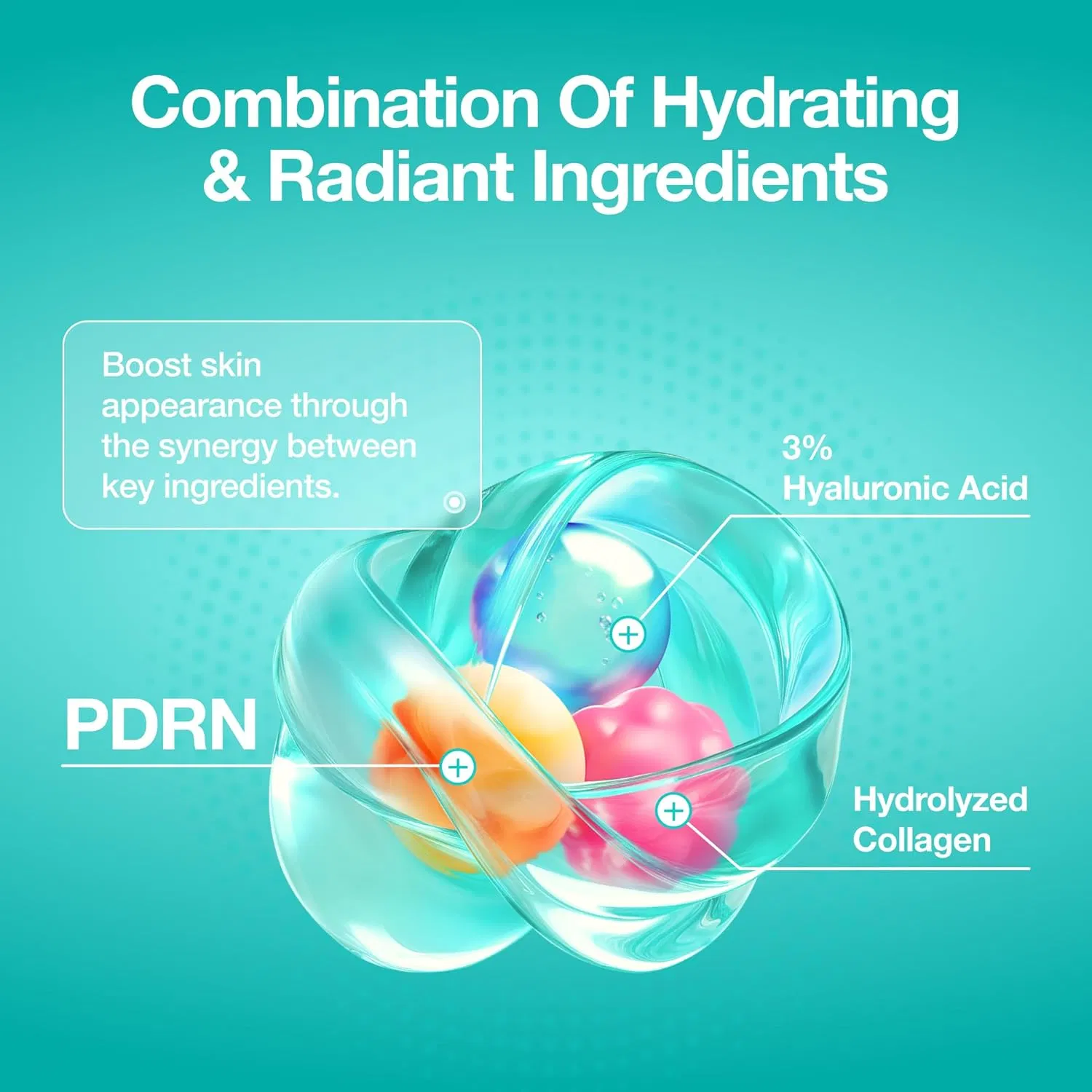 Suero Facial de Péptidos Pdrn de Marca Privada OEM con Centella Asiática para Cuidado Hidratante de Barrera