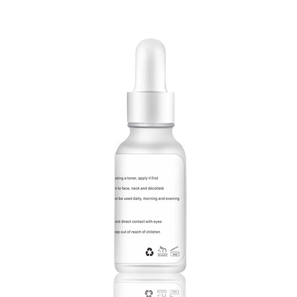 Suero facial profesional OEM / ODM de etiqueta privada para el cuidado de la piel, hidratante, blanqueador y reparador con ácido hialurónico