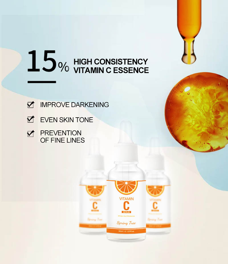 Suero de Vitamina C Natural Cuidado Facial Producto de Belleza Soin De La Peau Blanqueamiento Facial Esencia Vc Suero Orgánico Vit C
