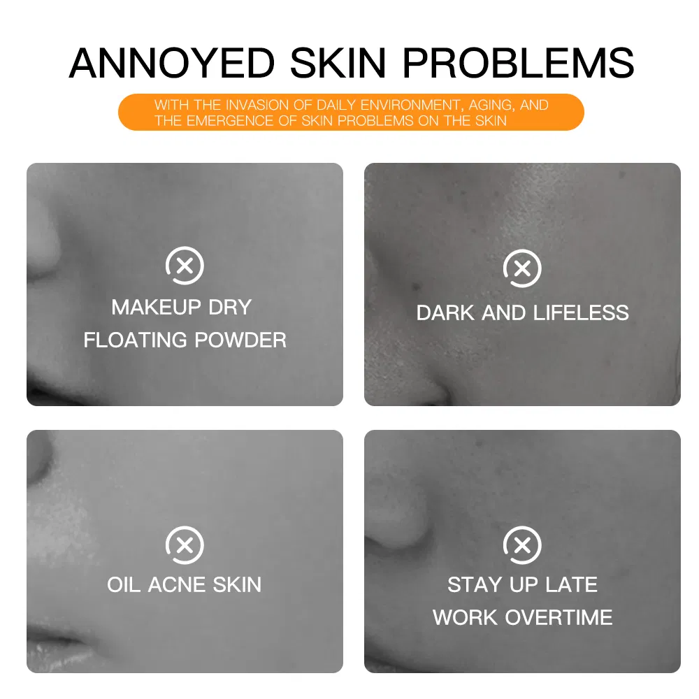 Suero Facial Hidratante de Vitamina C Vegano de Alta Calidad 30ml Reduce Líneas Finas Ilumina la Piel de Forma Natural