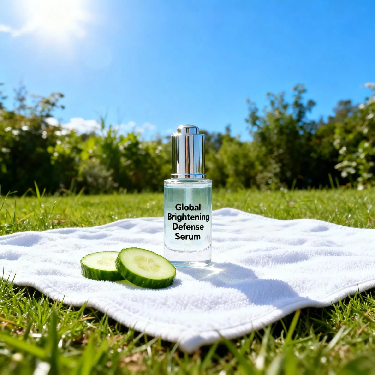 Suero facial de lujo anti azúcar y aclarador con cetona de frambuesa glucósido y 3-O-Ethyl ácido ascórbico para la revitalización de la piel amarillenta y opaca
