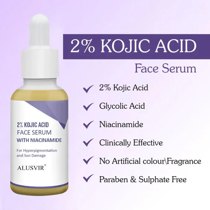 Suero facial orgánico iluminador antiacné con ácido azelaico