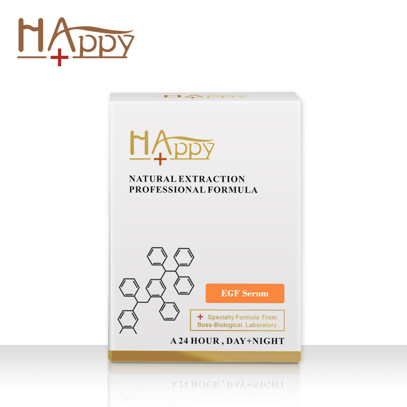 Producto de Cuidado de la Piel Natural Orgánico Antiarrugas y Reparador de Piel Suero Happy+ EGF Suero Antienvejecimiento