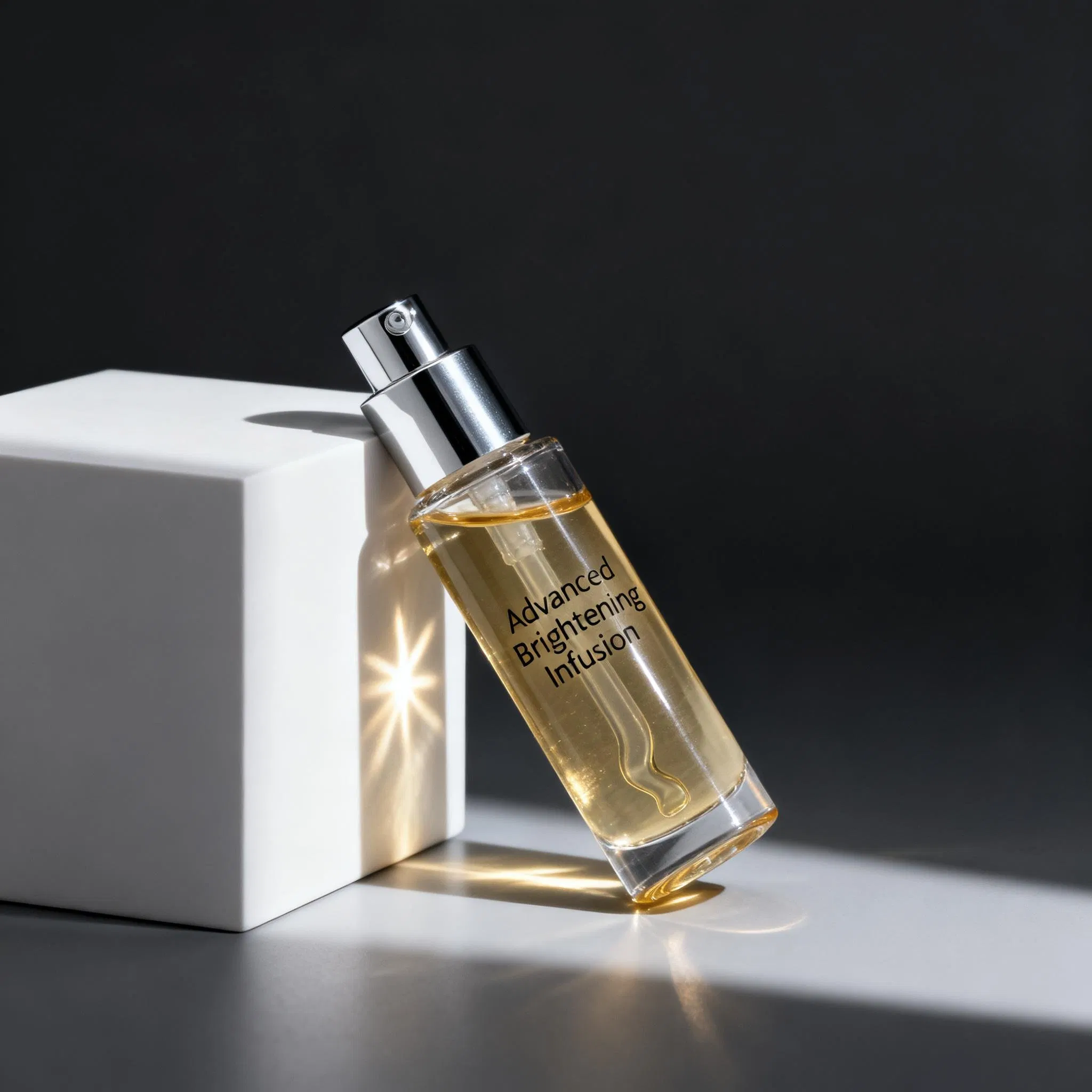 Suero facial de lujo iluminador y reafirmante con glicoproteína y arginina para la eliminación de manchas oscuras y mejora de la elasticidad en la piel facial