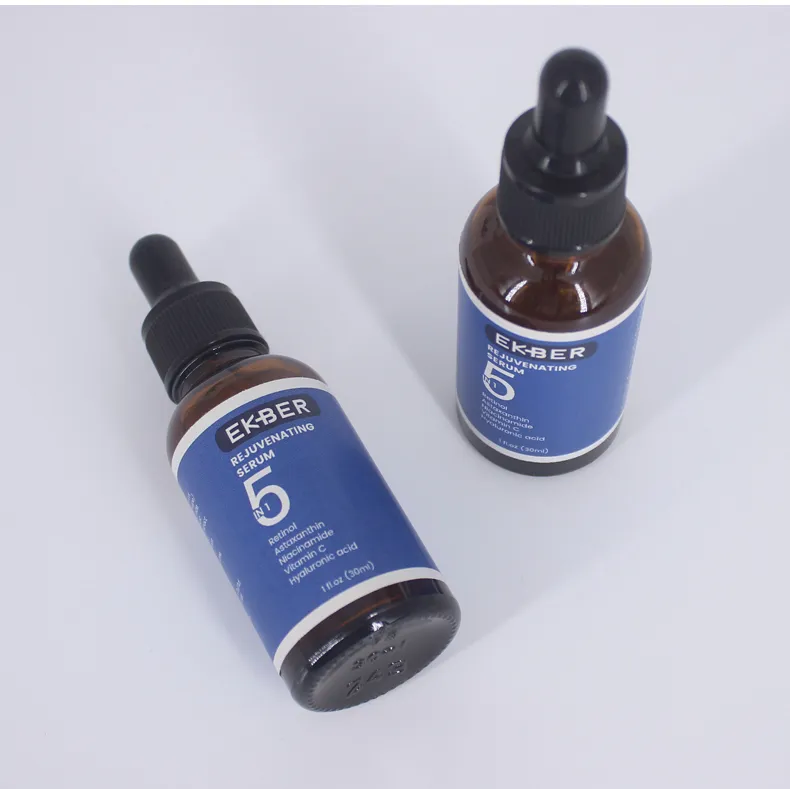 Suero Facial Antienvejecimiento Orgánico Retinol Astaxantina Niacinamida Vitamina C Ácido Hialurónico Cara 5 en 1 Suero