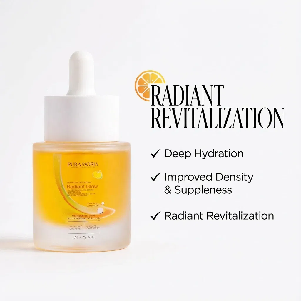 Suero de Vitamina C y Niacinamida Radiant Glow para Piel Hidratada