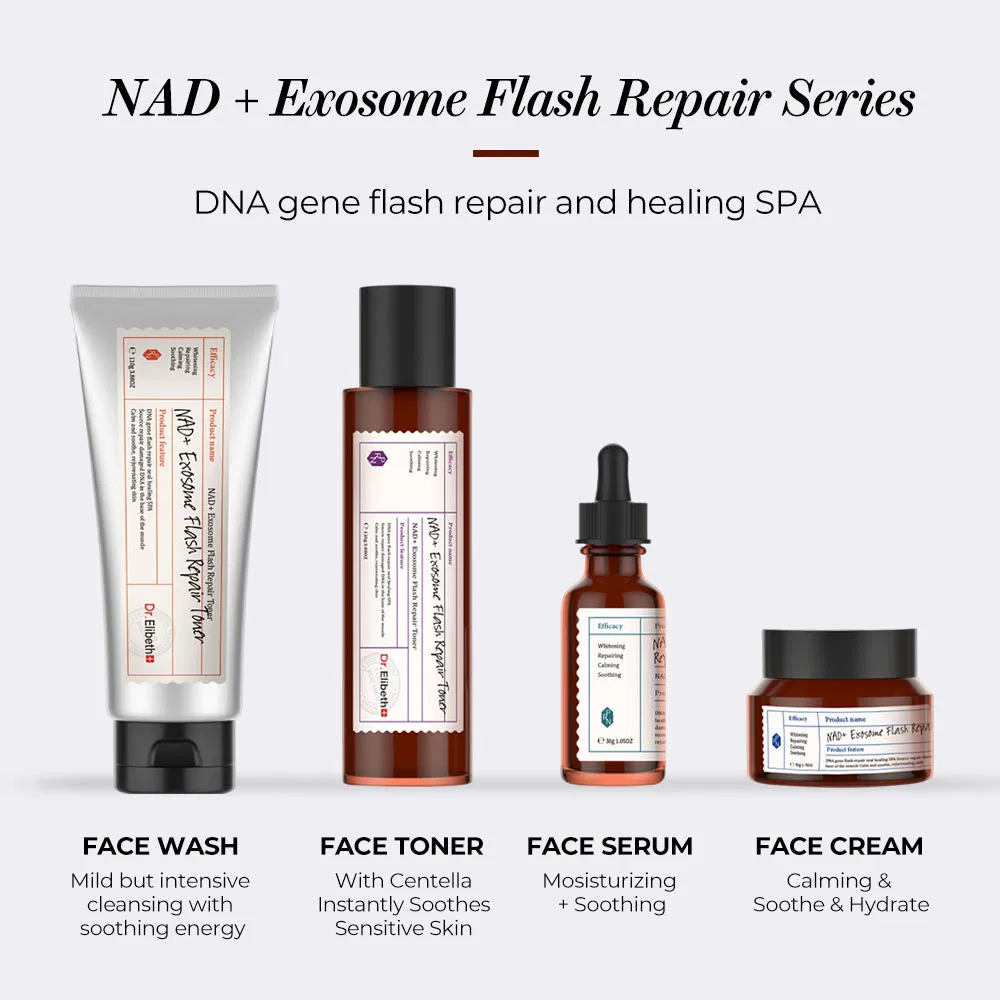 Sérum facial reparador de colágeno anti-envejecimiento calmante de Centella Nad Exosome