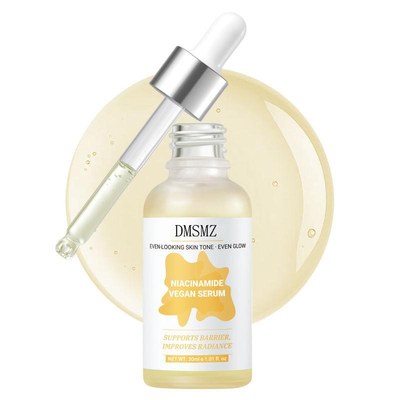 Suero facial hidratante blanqueador reafirmante con niacinamida para el envejecimiento y arrugas
