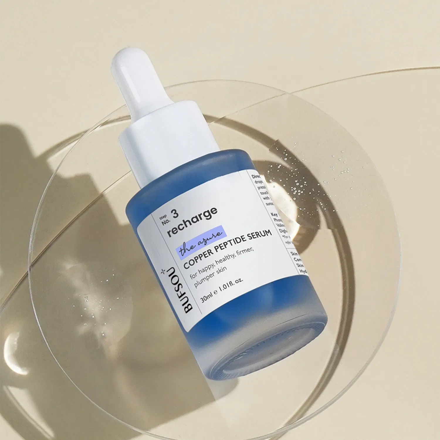 Suero de péptido de cobre GHK-Cu azul