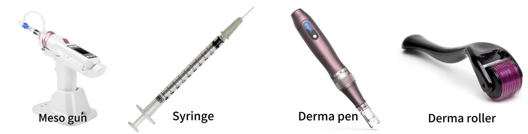 Métodos de aplicación de Mesoterapia
