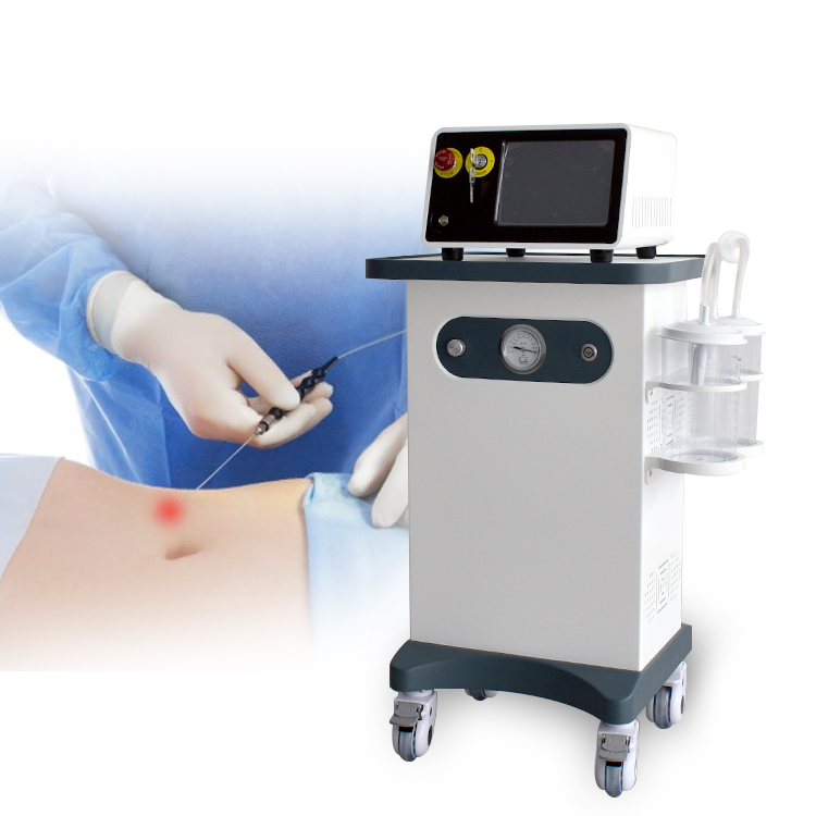 Láser de Clase IV 980nm+1470nm Dispositivo de Liposucción Facial Máquina de Lipólisis Láser para Adelgazamiento