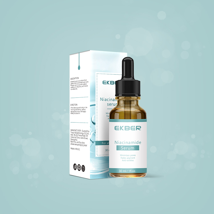 Suero facial de niacinamida de marca privada, hidratante, purificante, restaurador, hidratante, cuidado facial, suero facial de vitamina C