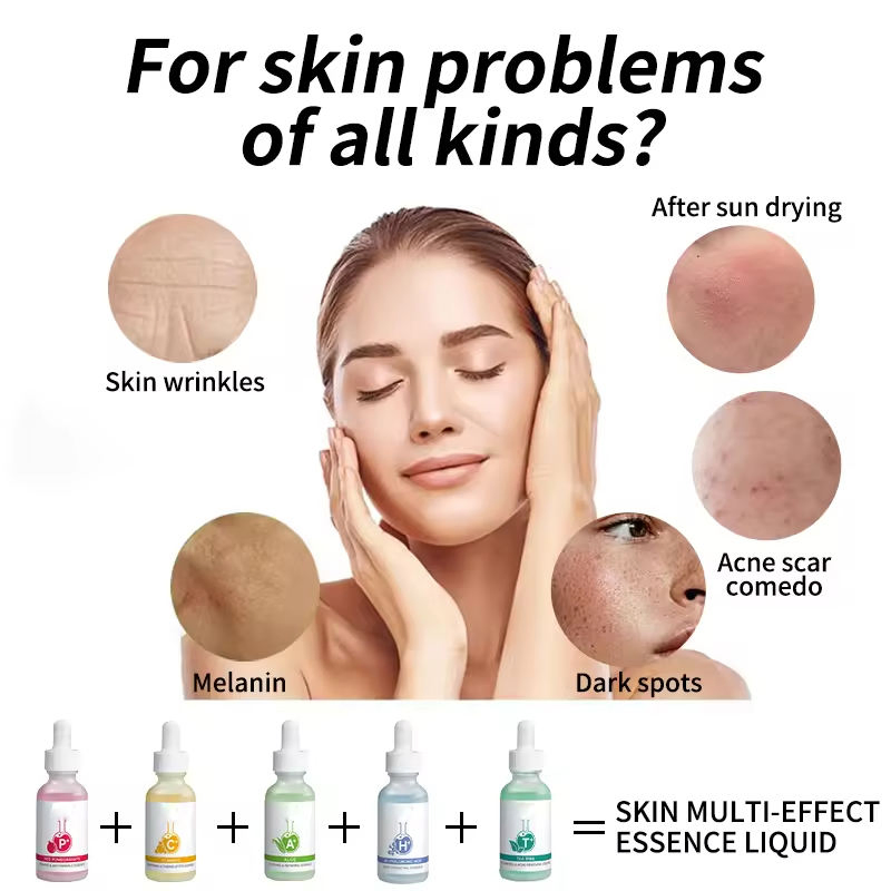 Suero facial de colágeno, ácido hialurónico, vitamina 8d, péptido