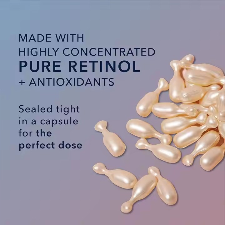 Cápsulas de suero de fullerene para el cuidado de la piel con ácido hialurónico antiarrugas de marca propia OEM/ODM