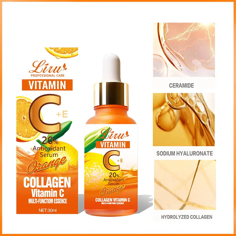 Venta Caliente Suero Facial de Vitamina C Reduce la Melanina Esencia de Cuidado de la Piel Aclara