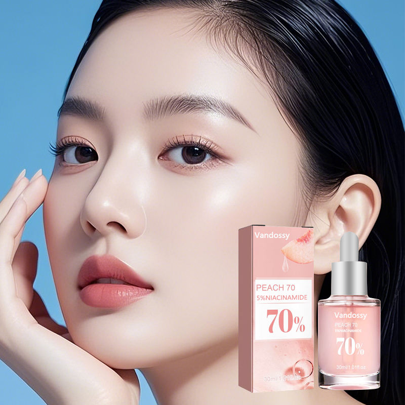 Sérum Facial Hidratante Antienvejecimiento Iluminador de Niacinamida de Durazno 30ml Marca Privada