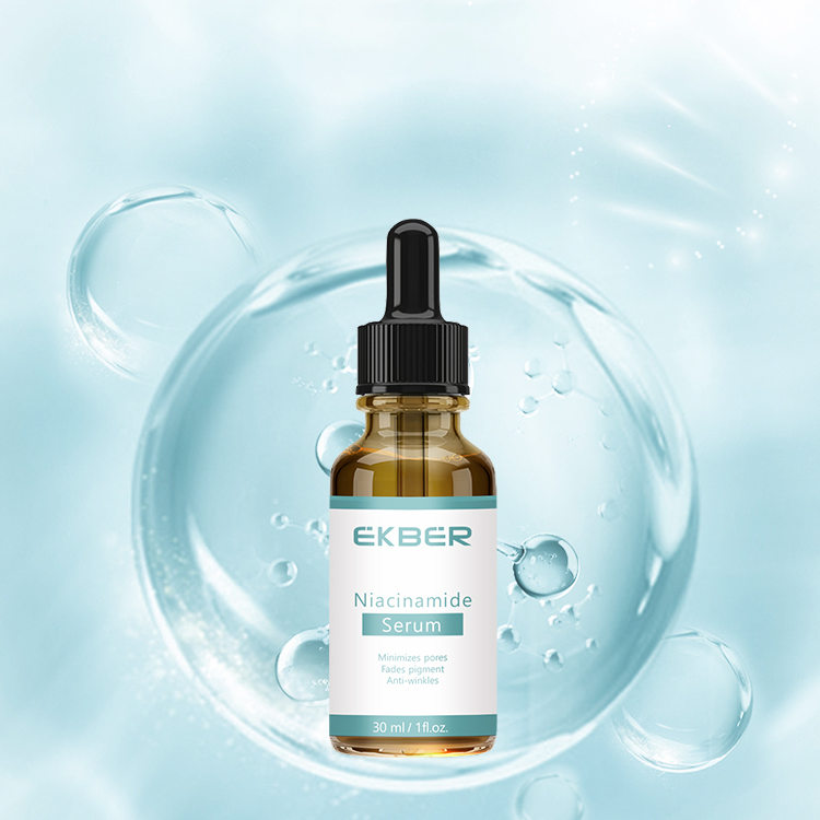 Suero facial de niacinamida de marca privada, hidratante, purificante, restaurador, hidratante, cuidado facial, suero facial de vitamina C