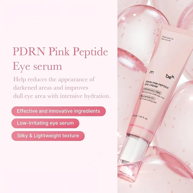 Suero para el tratamiento de ojos con múltiples péptidos, niacinamida y escualano