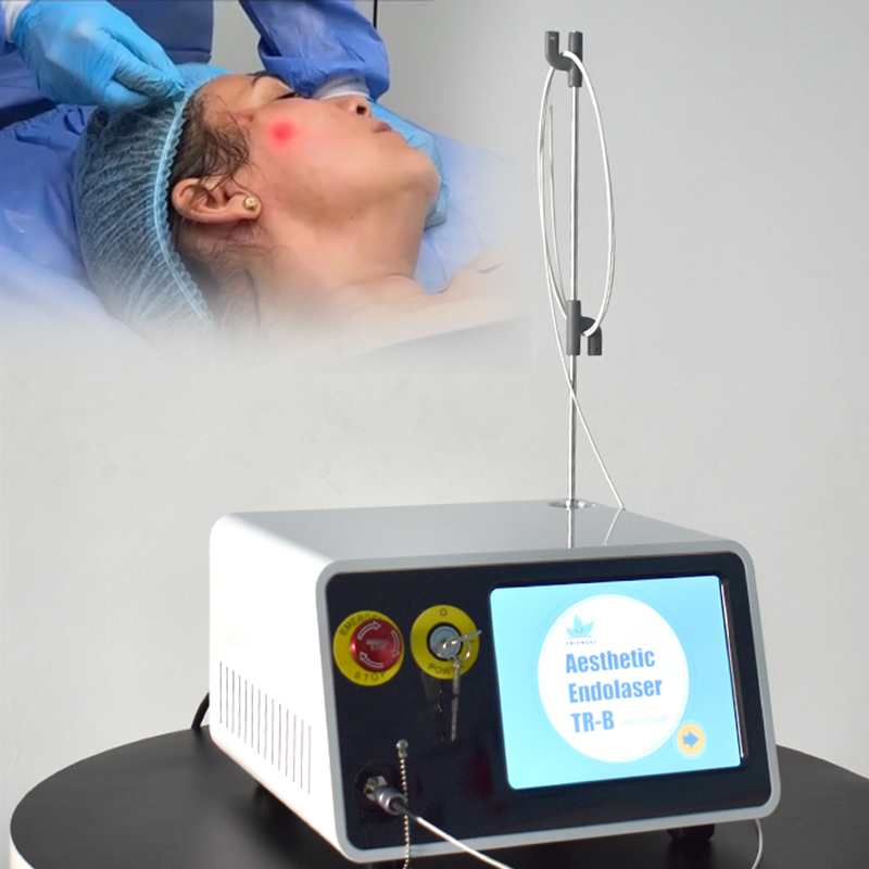 Liposucción Vaser Fiberlift 1470nm+980nm Máquina de Lifting Facial Endoláser Dispositivo Láser para Reafirmar la Piel