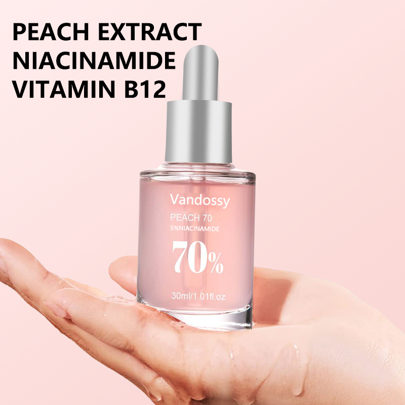 Sérum Facial Hidratante Antienvejecimiento Iluminador de Niacinamida de Durazno