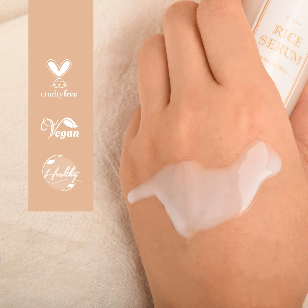 Conjunto de Cuidado de la Piel de Arroz Natural Personalizado Crema Aclaradora Facial Tónico Facial Suero Facial Antienvejecimiento Conjunto de Cuidado Personal de la Piel